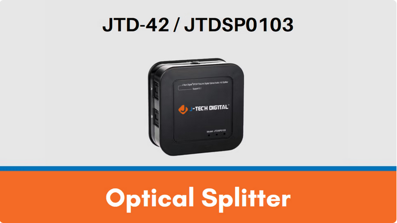 JTDSP0103 (JTD-42) – Optical Audio Splitter | Setup Guide