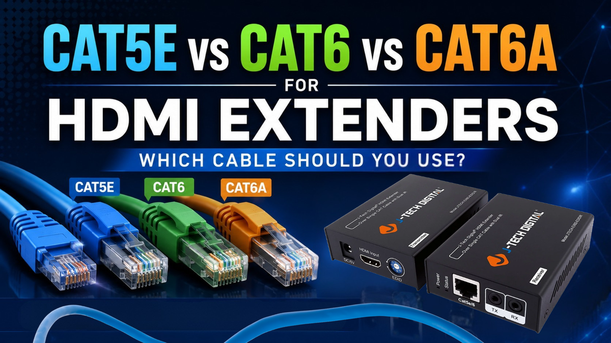 Cat5e vs Cat6 vs Cat6A for HDMI Extenders: Which Cable Should You Use in 2026?