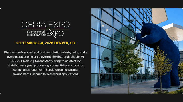 J-Tech Digital & Zenty Are Heading to CEDIA Expo 2026