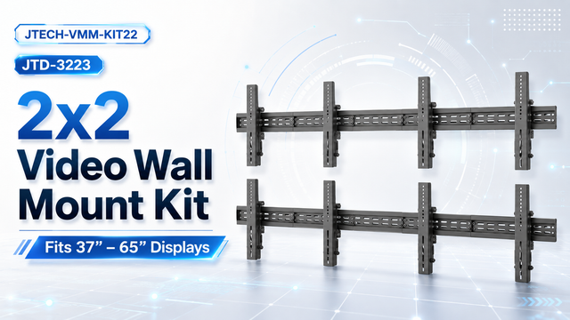 JTECH-VMM-KIT22 (JTD-3223) - 2x2 Video Wall Mount Kit - Fits 37” – 65” Displays