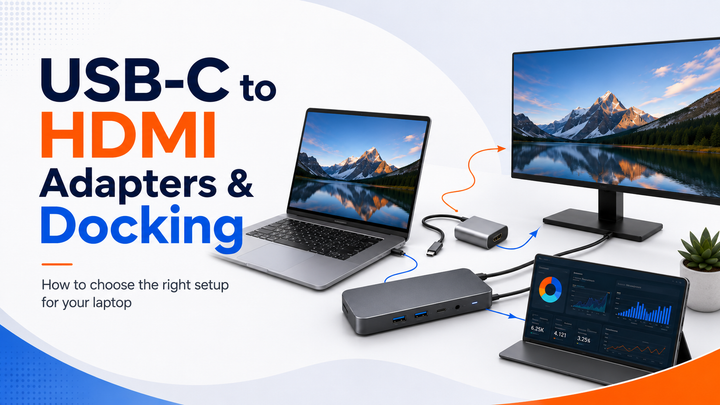USB-C to HDMI Adapters and Docking Stations: How to Choose the Right Setup for Your Laptop