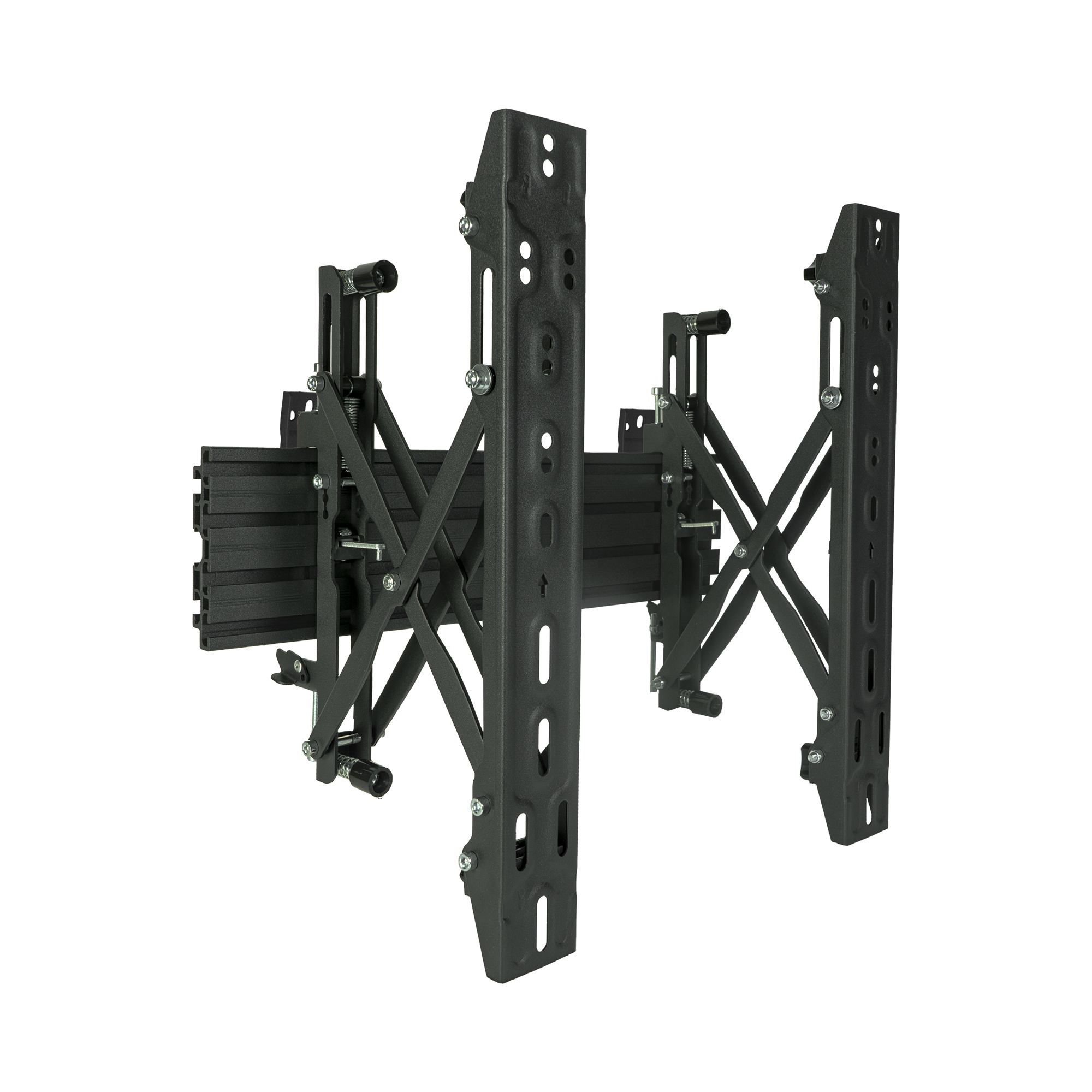 Video wall mounts and mounting hardware, mounts with cable management