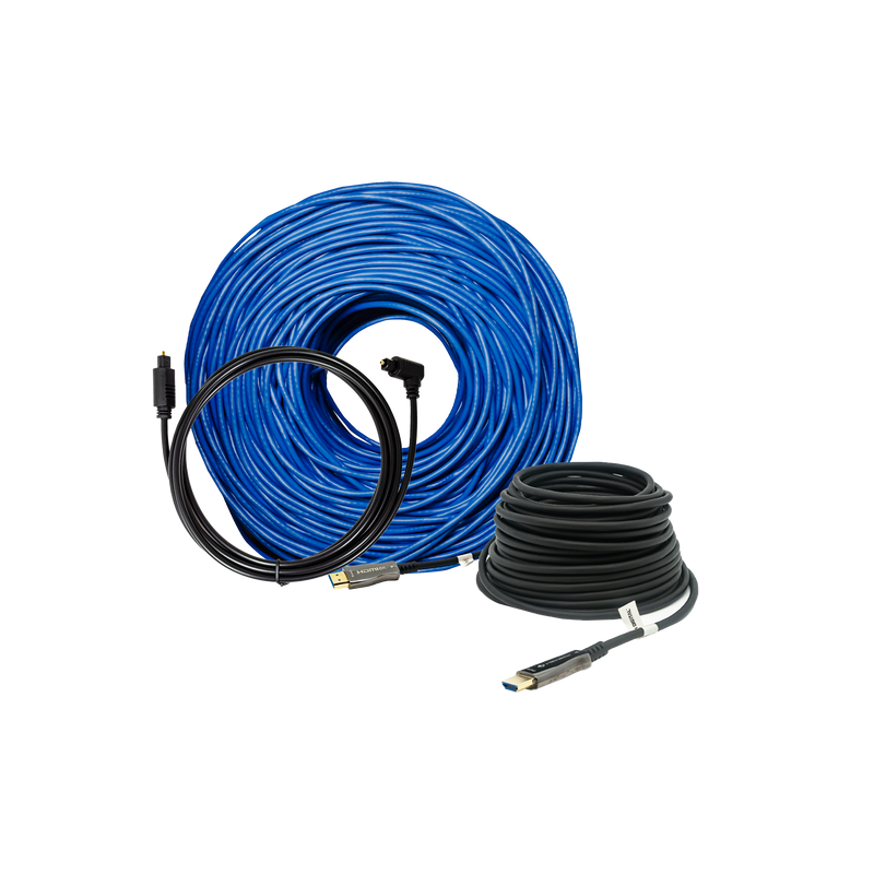HDMI, Optical, Ethernet Cables for Audio Video signal distribution