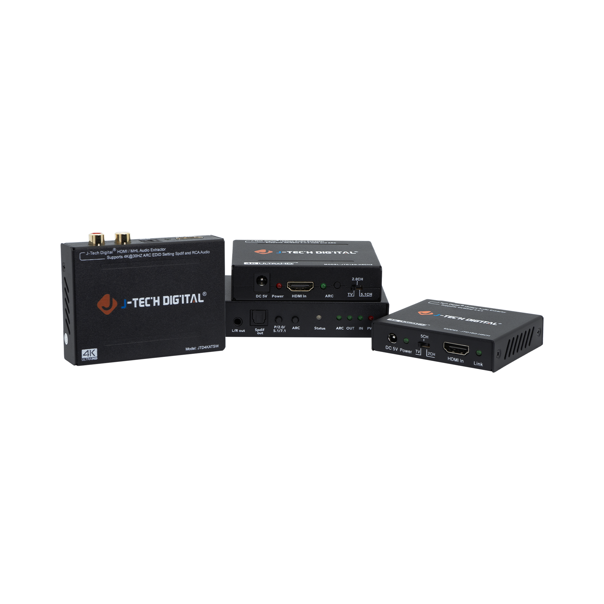 HDMI audio extractor - Streamline audio separation from HDMI signals. HDMI to Optical, HDMI to Analog RCA, HDMI to 3.5mm
