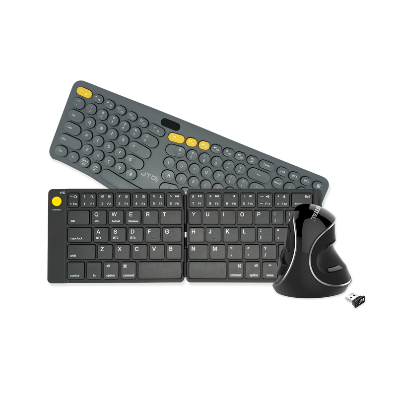 Ergonomic mouse and keyboard, Wired mouse, wireless mouse