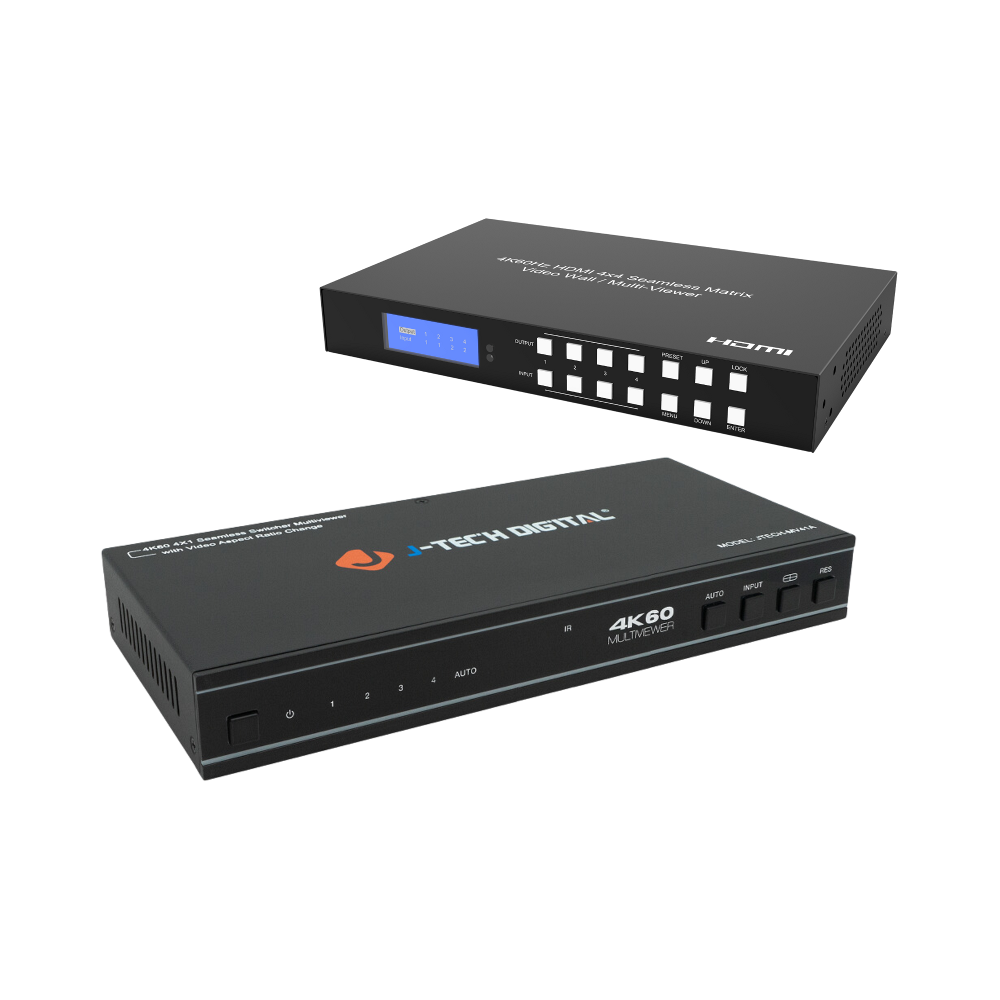 Multiview processors for showing multiple sources on a single display