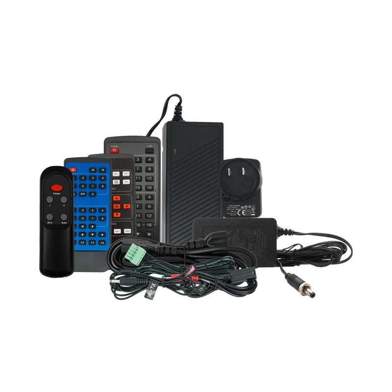 Power adapters, remote control, IR cables for J-Tech Digital products