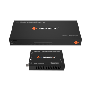 4K 60Hz 1x4 HDMI Splitter Extender Over Ethernet w/ PoC | JTECH-14EX50