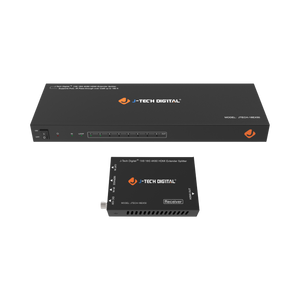 4K 60Hz 1x8 HDMI Splitter Extender Over Ethernet w/ PoC | JTECH-18EX5