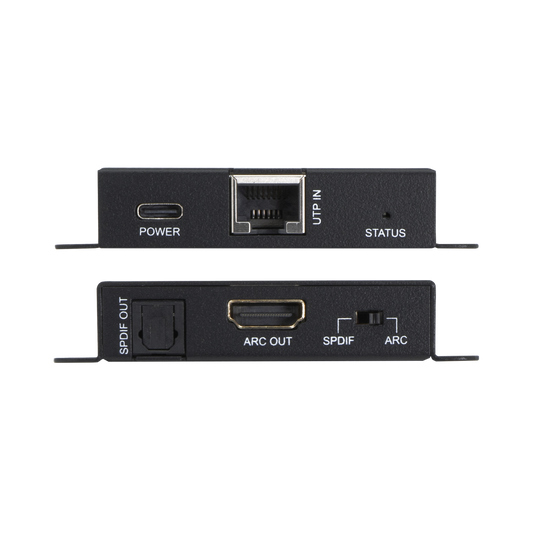 HDMI-ARC & SPDIF Optical Audio Extender – Extends Audio up to 492ft via CAT5e/6, Easy Setup with USB Power, Supports DTS/Dolby Digital, CEC Pass-Through