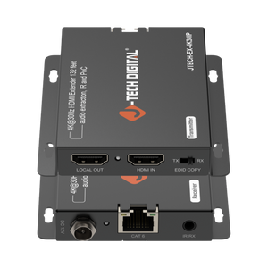 4K HDMI Extender Over Ethernet w/ Audio Extraction | JTECH-EX-4K30IP