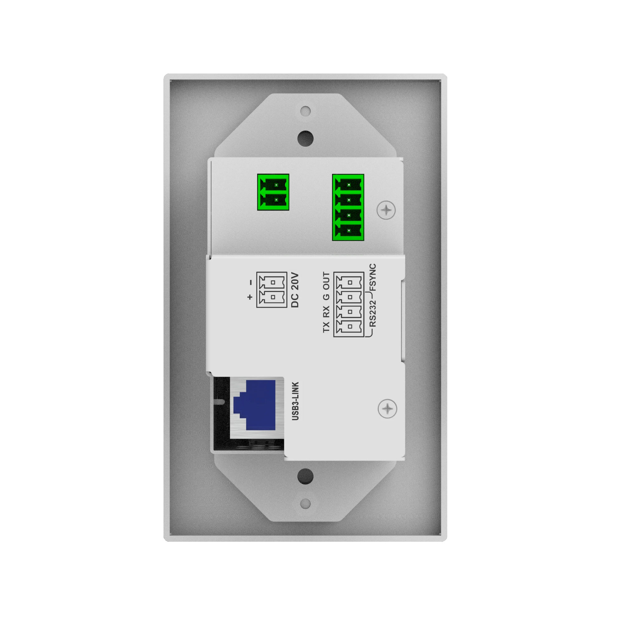 jtd-3307 wallplate transmitter back view