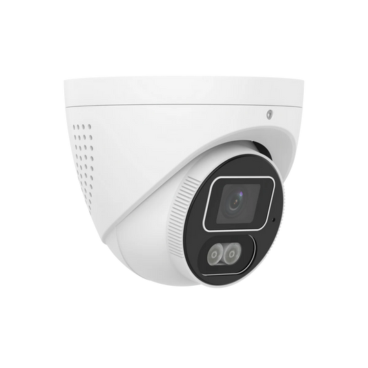 zt-585 4MP intelligent light and audible warning turret camera side view