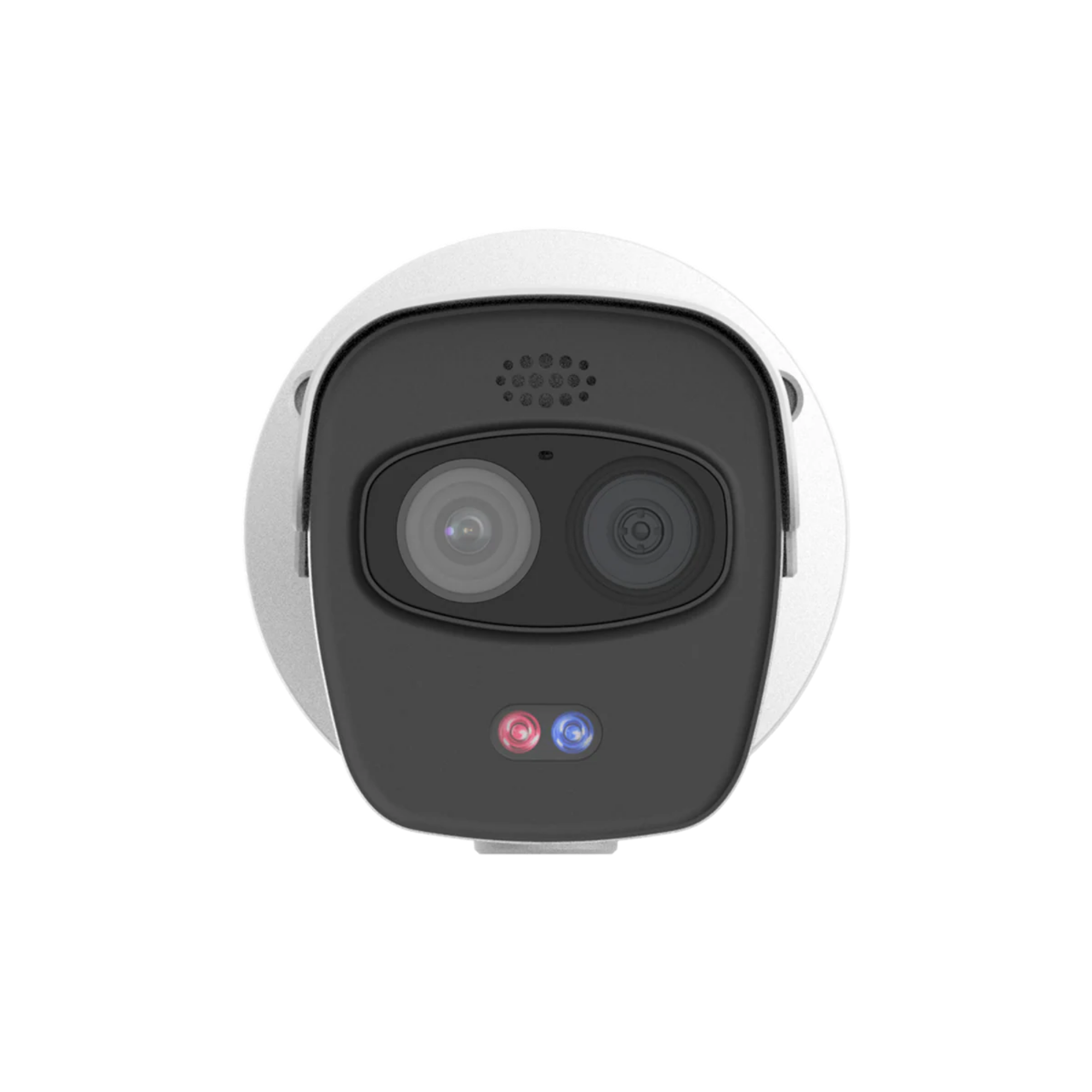zt-592 dual-spectrum thermal network bullet camera front view showing lens
