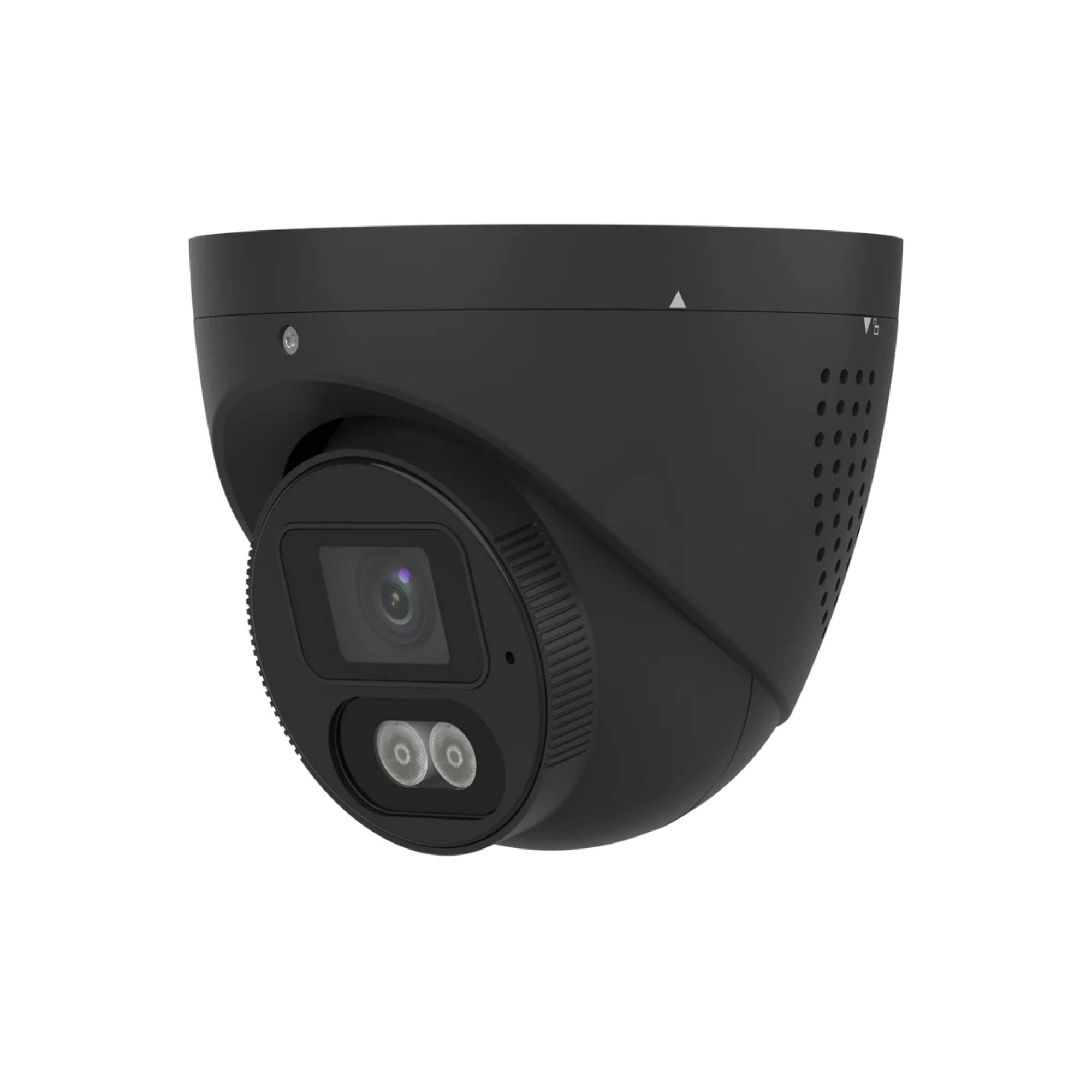 zt-600 8MP intelligent light and audible warning turret camera side angle view