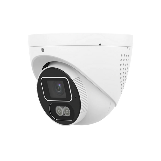 zt-601 8MP intelligent light and audible warning turret camera side angle view