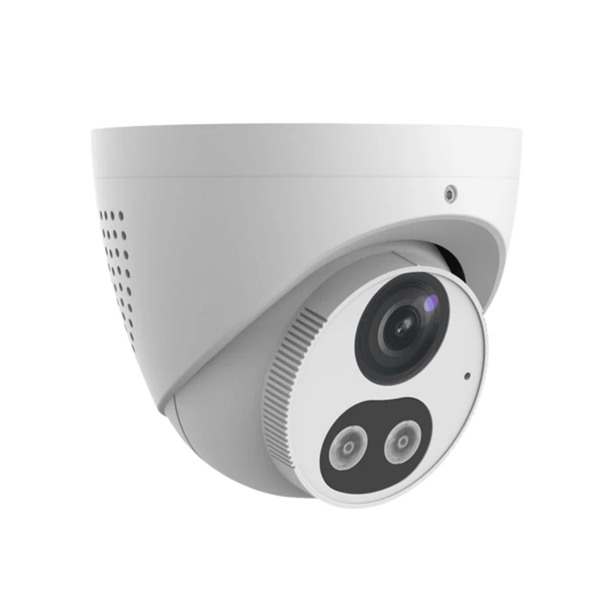 zt-604 8MP intelligent light and audible warning turret camera angle view