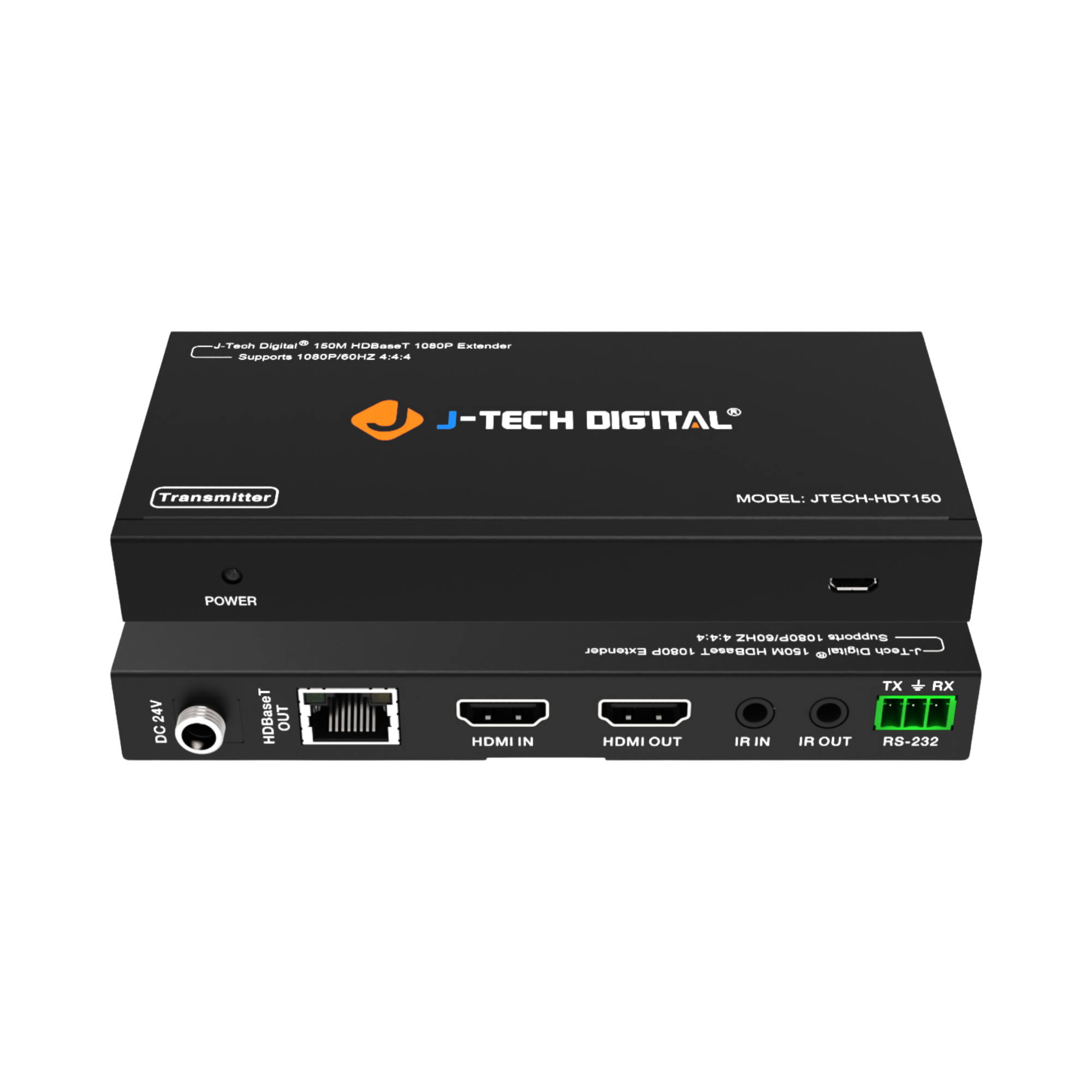 4K 60Hz HDBaseT HDMI Extender Balun Over Ethernet (394ft)