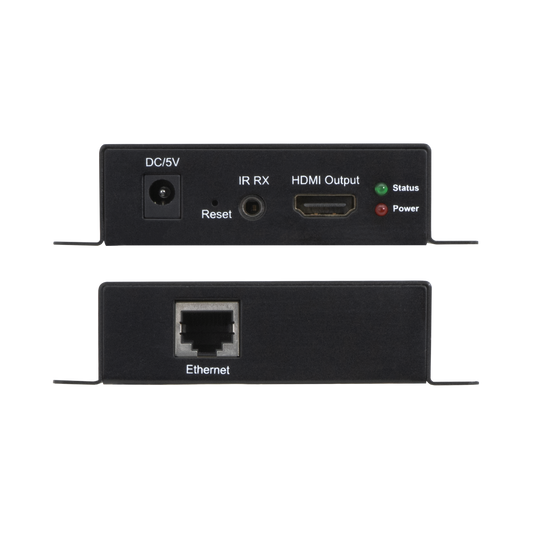 Long-Range HDMI Extender Balun – Extends HDMI Signal Up to 394ft via Ethernet, Supports 36bit/24bit Color, Lossless Quality, IR Pass-Through for Easy Setup