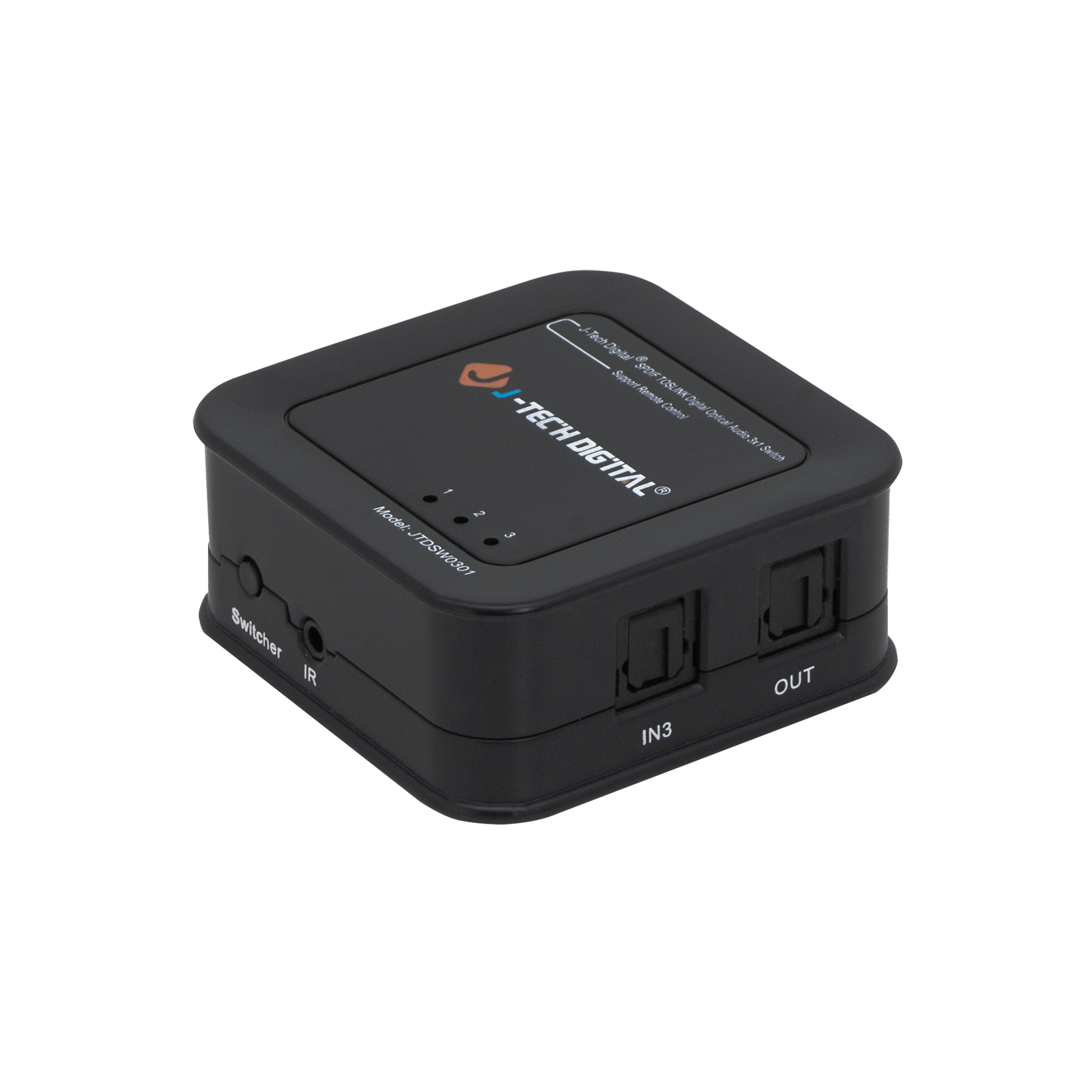 Versatile 3x1 SPDIF optical switch for seamless audio switching. Features Dolby Digital & DTS 5.1 support, plus remote control and button toggle for easy input selection.