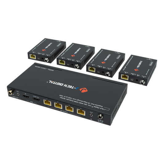 4K 60Hz 1x4 HDMI splitter extender, perfect for extending HDMI signals to multiple displays.