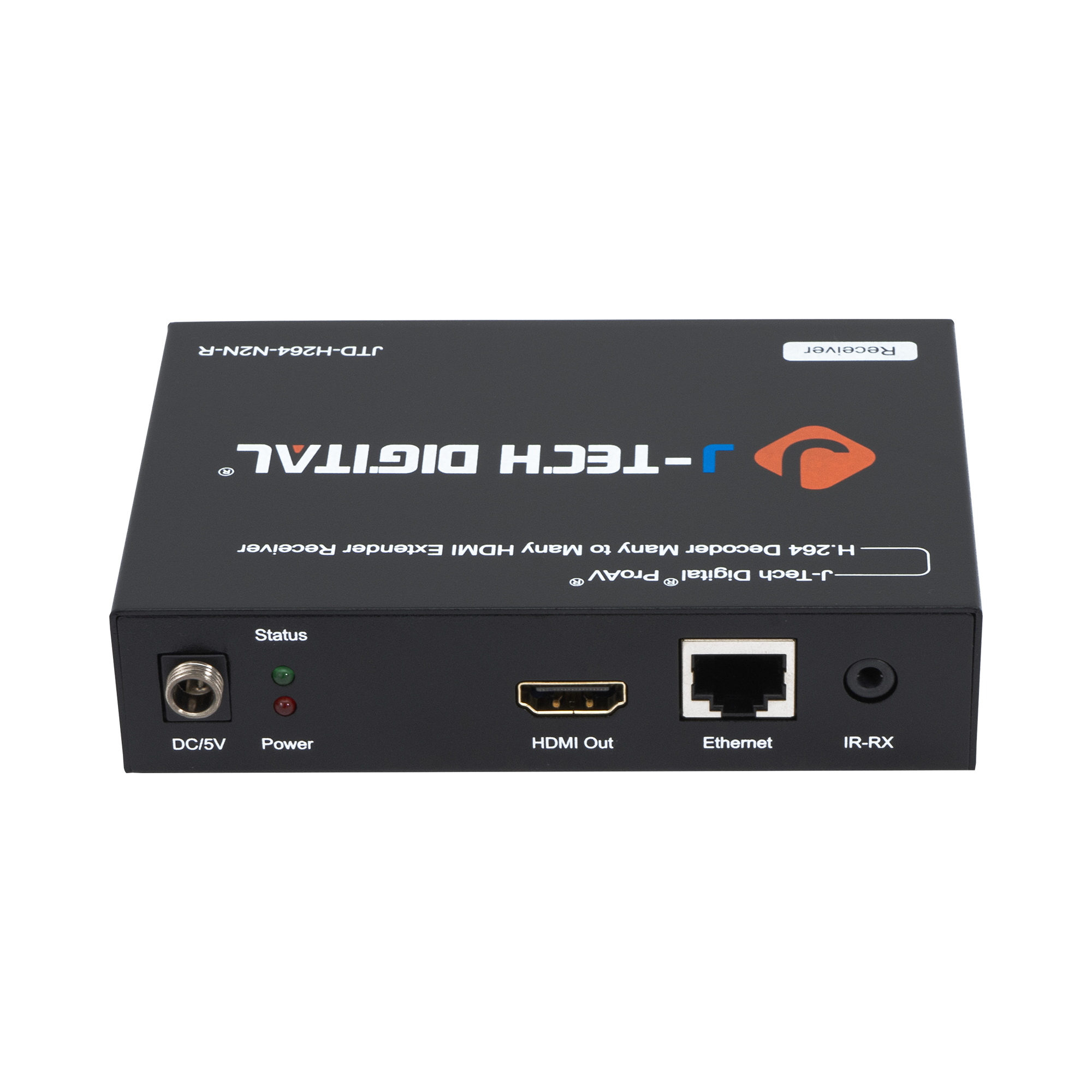 High-Performance HDMI H.264 Decoder – Extends HDMI Signal Up to 400ft, H.264 Compression, VLC Player Compatibility, Works with J-Tech Digital Network Switches