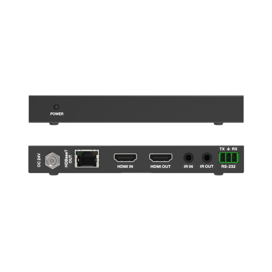 Long range HDBaseT HDMI Extender Balun with Bi-Directional PoC and IR support