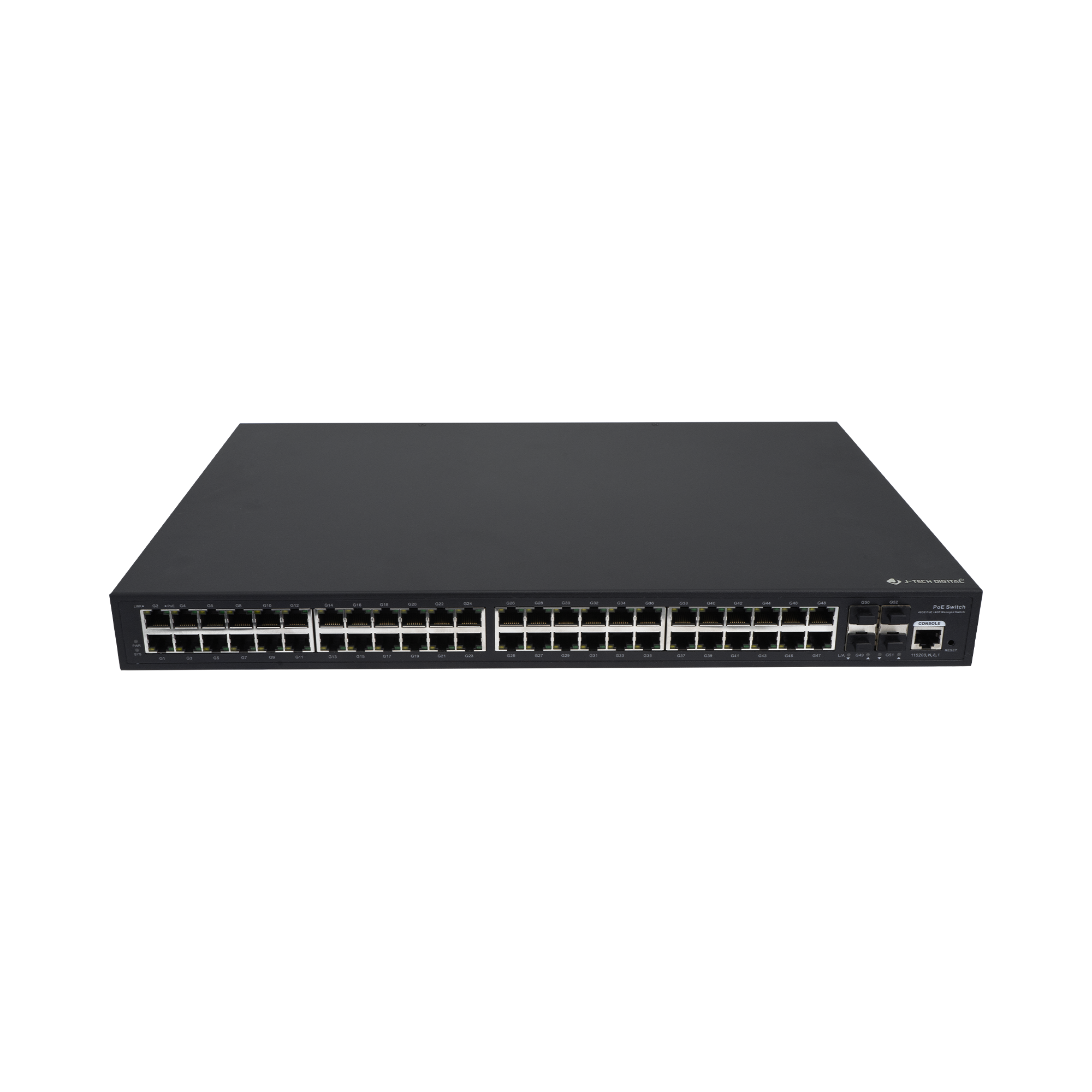 48-Port AV Over IP Gigabit Ethernet PoE Switch, Ideal for AV over IP with N2N Transmitters/Receivers