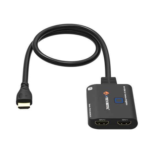 2x1 HDMI Switch – Connect Xbox and PS5 to a single display, supports 8K@60Hz, 4K@120Hz, HDR, Dolby Vision, and auto-switching for seamless gaming