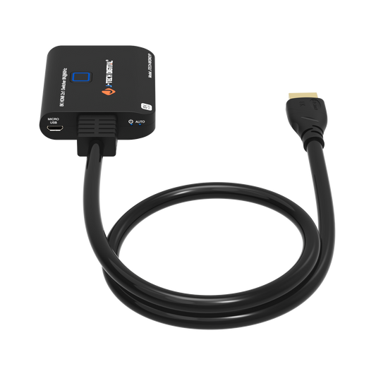 High-Performance 2x1 HDMI Switch – Dual HDMI 2.1 input ports, 8K@60Hz, 4K@120Hz resolution, HDR10, Dolby Vision pass-through for smooth device switching