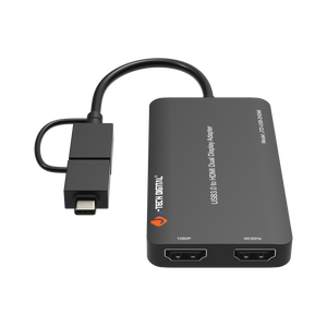 4K USB Type-A/C to Dual HDMI Adapter | JTD-USB-2HDMI
