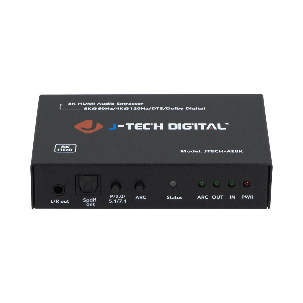Optical Audio Extractor 4K 60Hz HDMI Audio Extractor with Optical & 3.5mm Out | JTD18G-H5CH