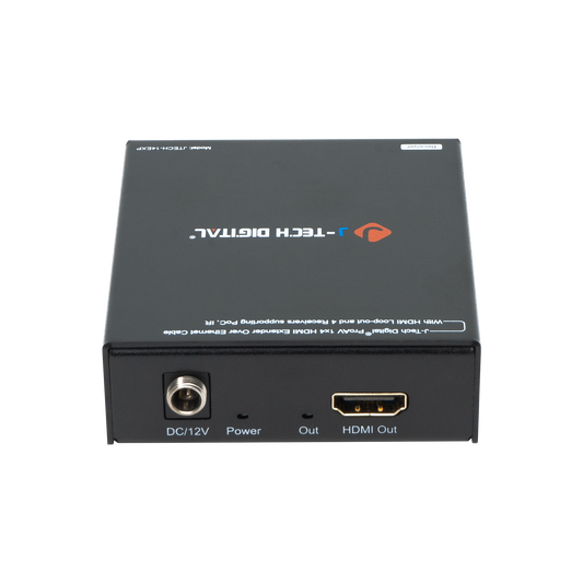 1x4 HDMI Extender Splitter with PoC, IR control, and EDID switch