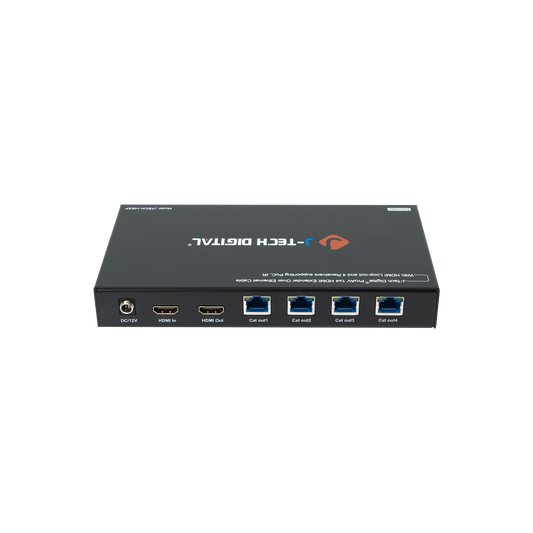 1x4 HDMI Extender Splitter with local HDMI loop-out port