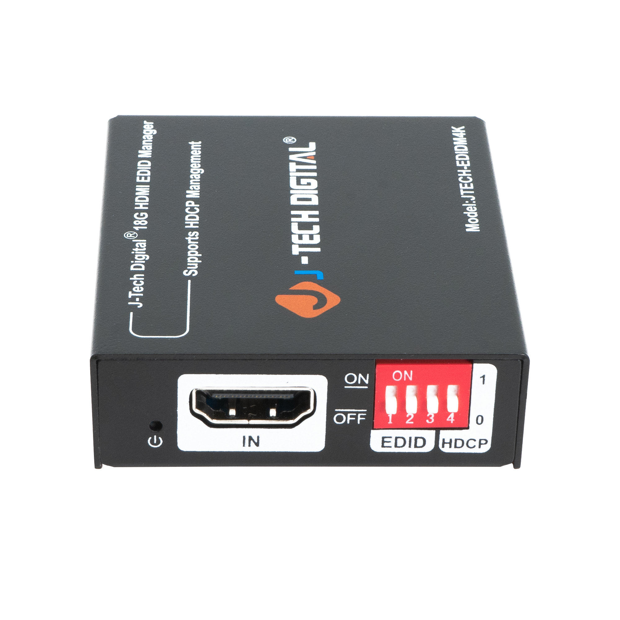 4K 60Hz HDMI EDID Emulator with HDCP Management, CEC | JTECH-EDIDM4K 4K 60Hz HDMI EDID Emulator with HDCP Management, CEC | JTECH-EDIDM4K