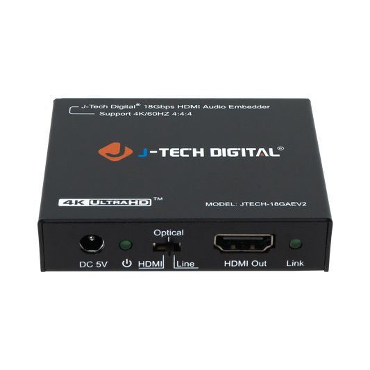 Audio embedder for HDMI with Toslink and SPDIF support