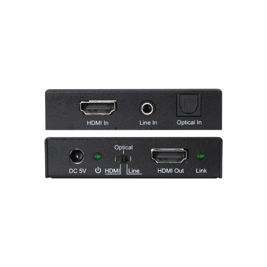 4K HDMI audio embedder supporting Dolby and DTS audio formats