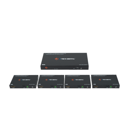 4K@60Hz HDMI Extender Splitter with 4 output support