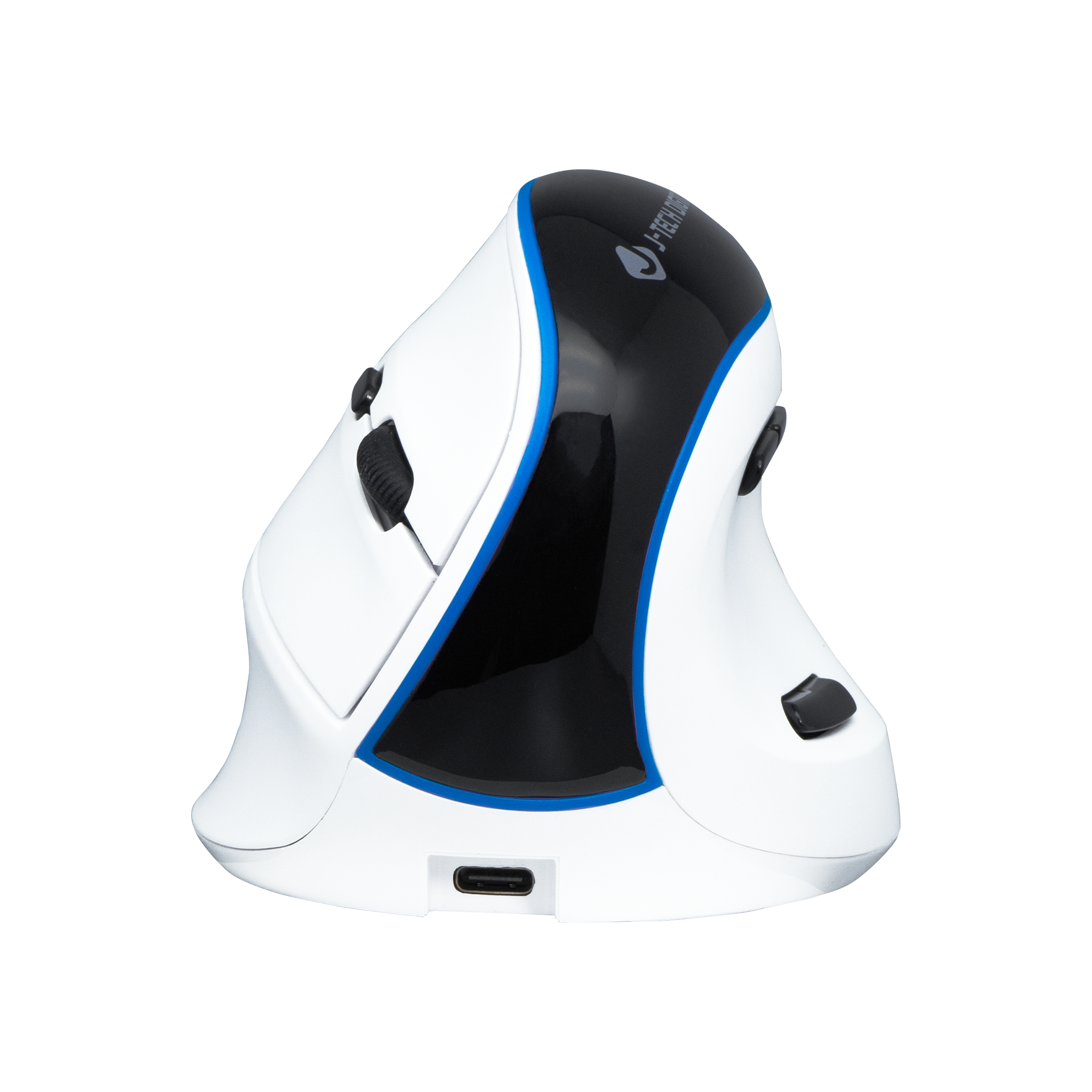 Ergonomic wireless mouse with vertical design and adjustable DPI for comfort