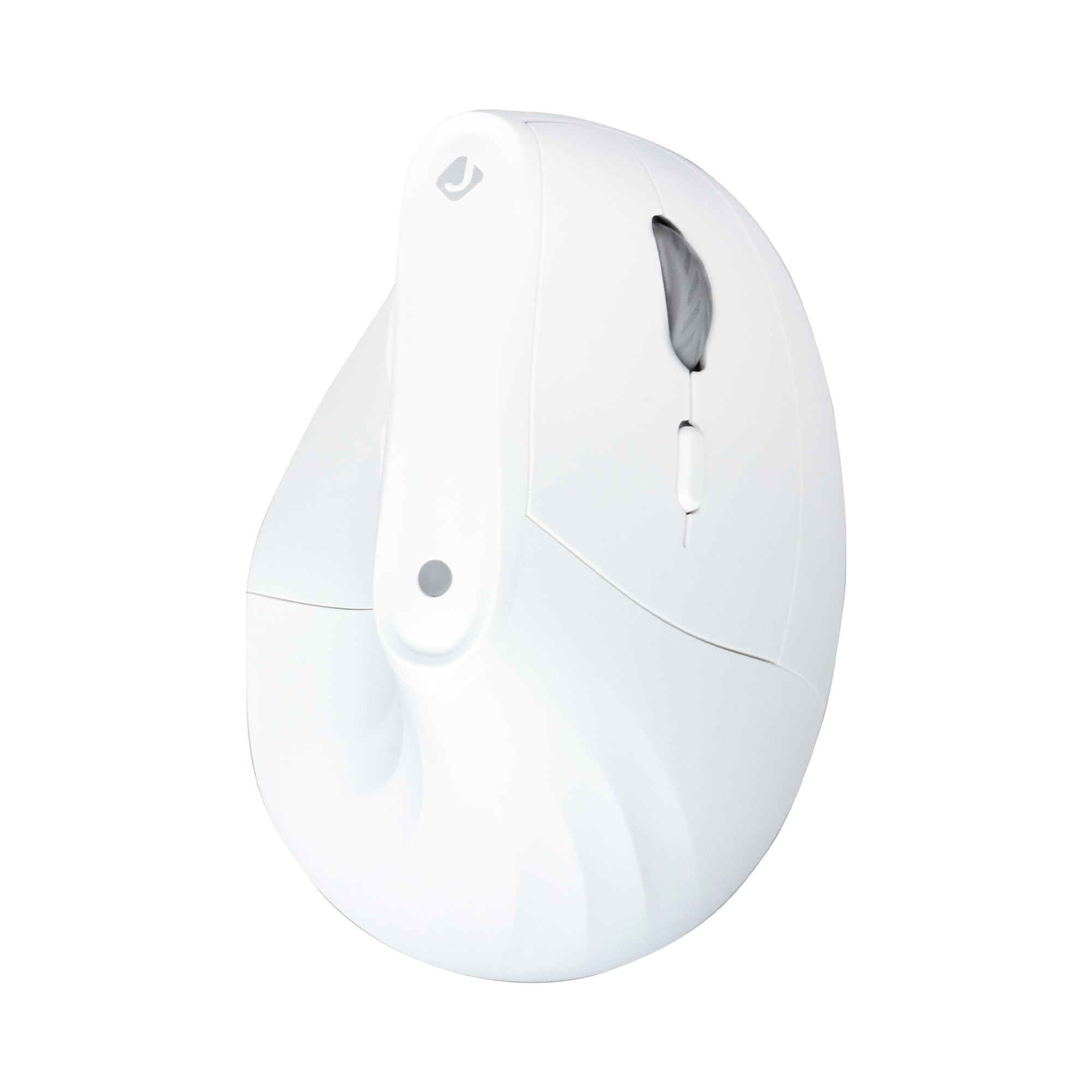Vertical ergonomic wireless mouse designed to reduce wrist strain for extended use