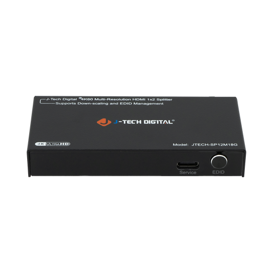 J-Tech Digital 4K 60Hz HDMI splitter with 1x2 signal distribution