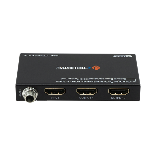High-performance 4K 60Hz 1x2 HDMI splitter with downscaling function