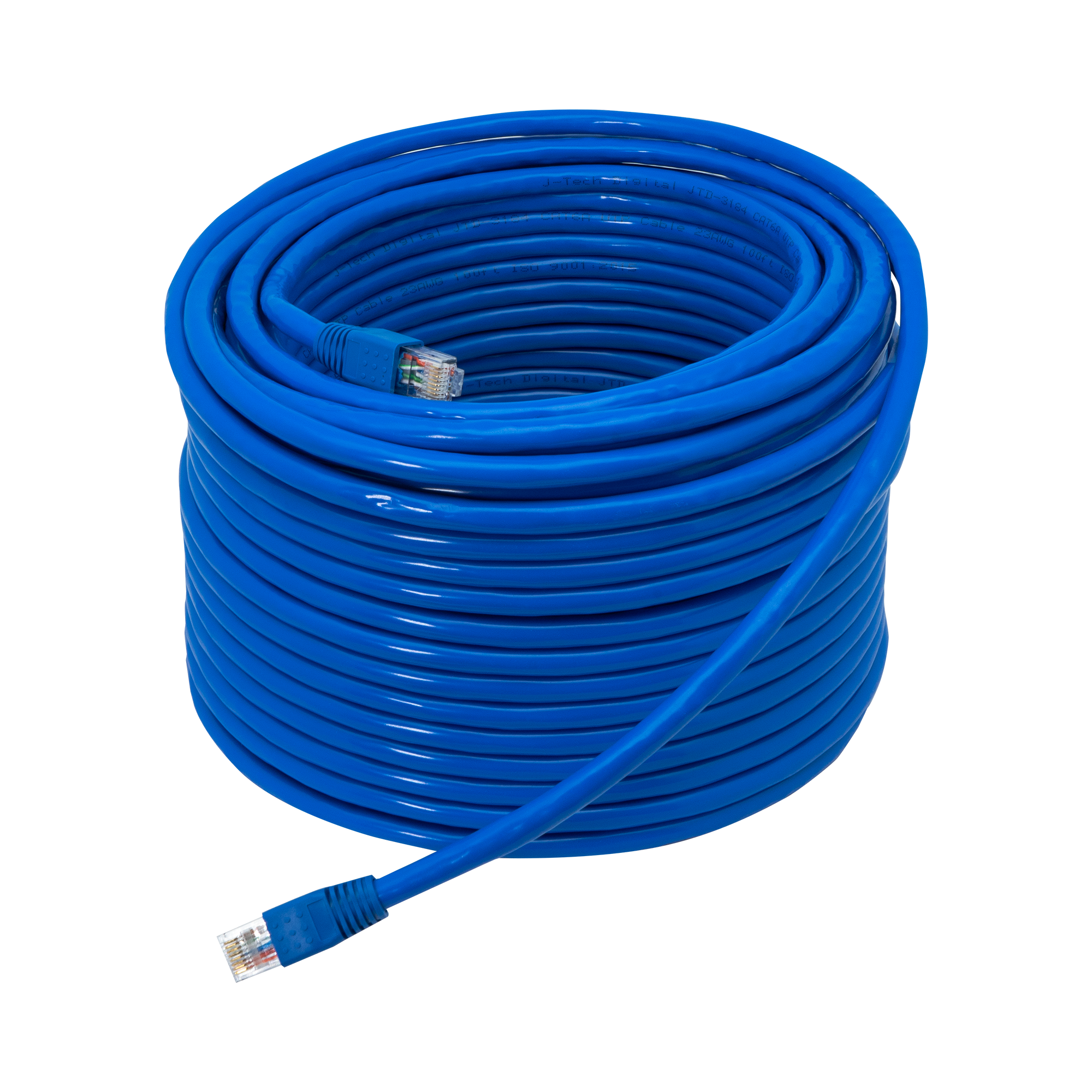 Premium 100ft CAT6A Ethernet Cable with 10Gbps speeds and 500MHz bandwidth