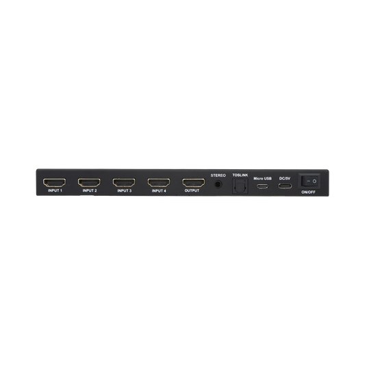 4K HDMI multiviewer and seamless switcher for gaming, media, and security