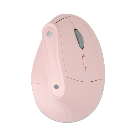 Wireless ergonomic mouse for small to medium hands with power-saving modes