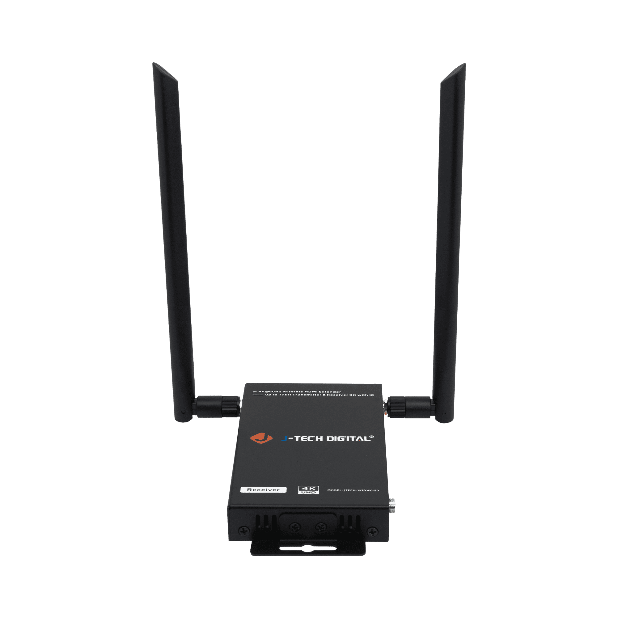 JTD-3190 4K60Hz Wireless HDMI Extender (Receiver only for JTECH-WEX4K-50V2) - top front angle