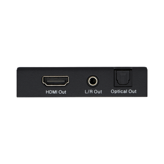 Dual audio outputs: SPDIF Optical and 3.5mm for HDMI audio