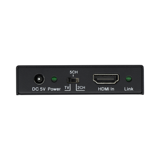 HDMI audio extractor with EDID toggle for audio settings