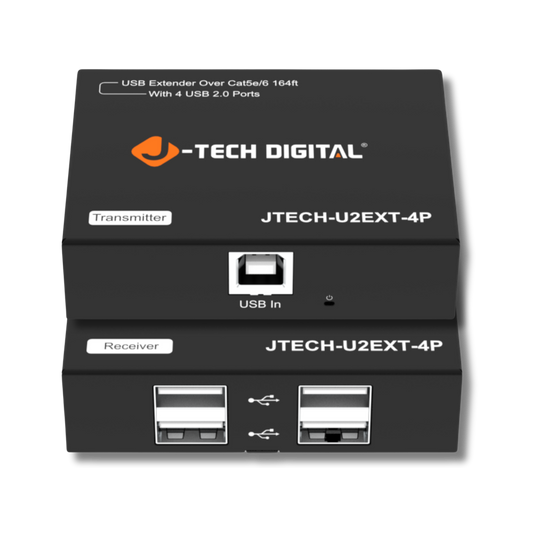 usb 2.0 extender kit transmitter and receiver baluns by jtech digital