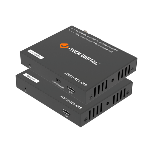 jtd-3316 HDMI eARC/ARC & Optical SPDIF Audio Extender over Cat5e/6 [328ft] transmitter and receiver baluns